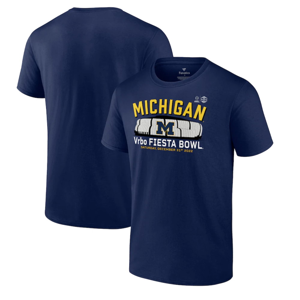 Michigan Wolverines College Football Playoff 2022 Fiesta Bowl Gameday Stadium T-Shirt