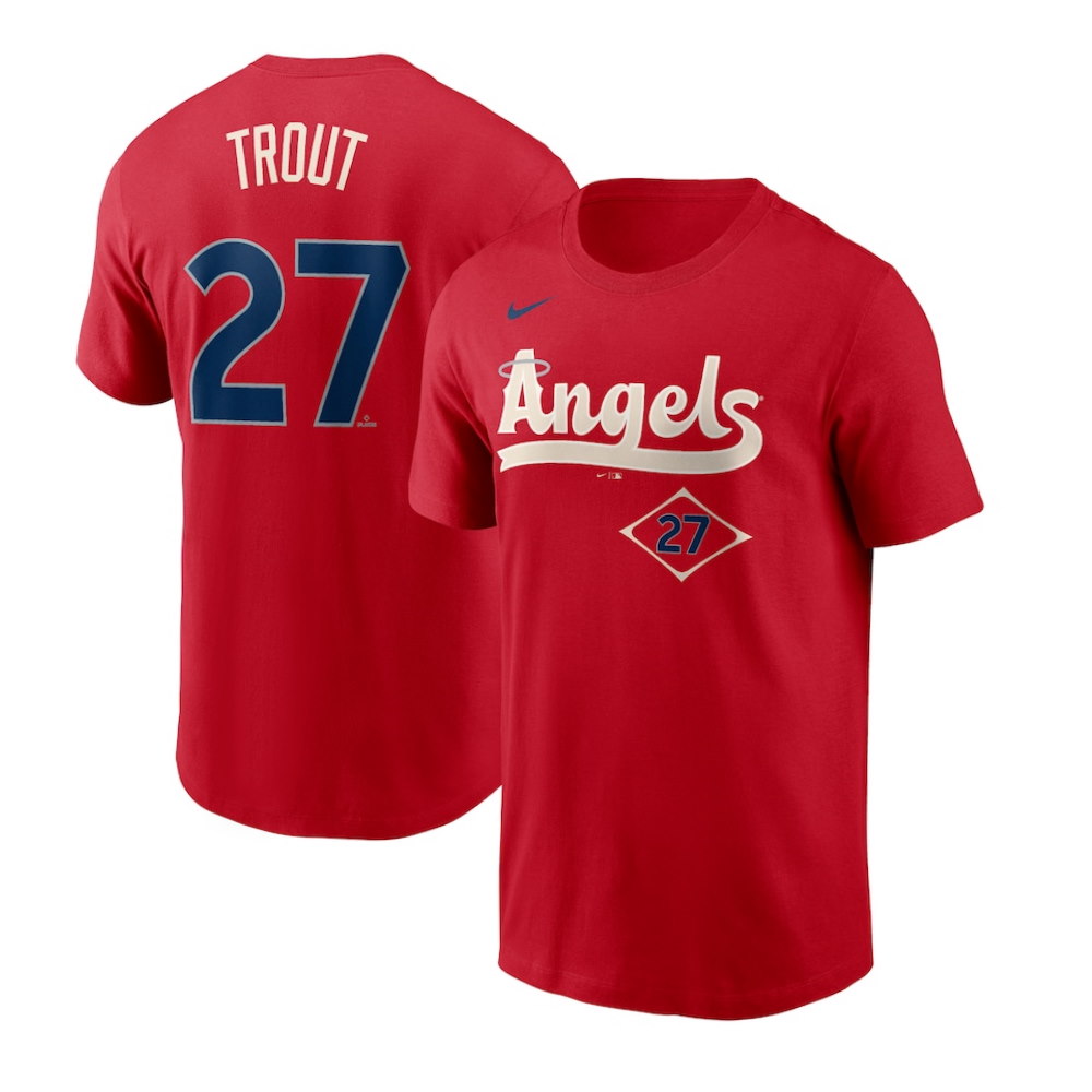 Mike Trout Los Angeles Angels 2022 City Connect Name & Number T-Shirt