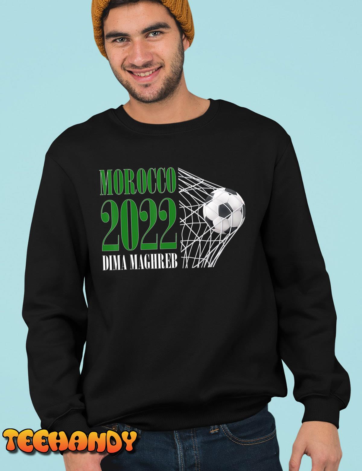 Morocco Soccer Football 2022 Moroccan Flag Colors T-Shirt