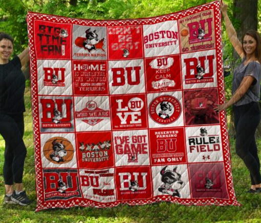 Ncaa Boston University Terriers 3D Quilt Blanket