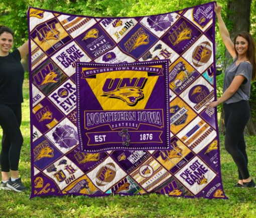 Ncaa Northern Iowa Panthers 3D Quilt Blanket