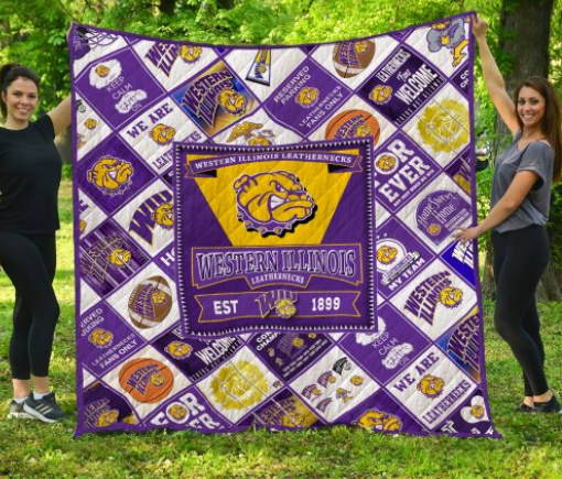 Ncaa Western Illinois Leathernecks 3D Quilt Blanket