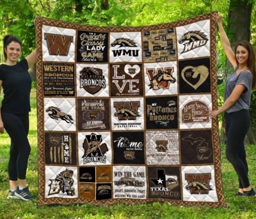 Ncaa Western Michigan Broncos 3D Quilt Blanket