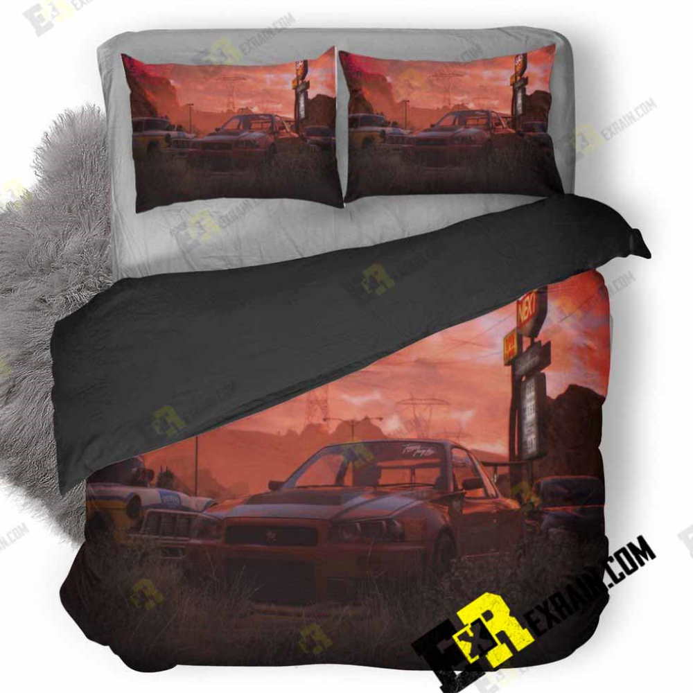 Need For Speed Payback Racing Video Game 2017 Md 3D Bedding Set