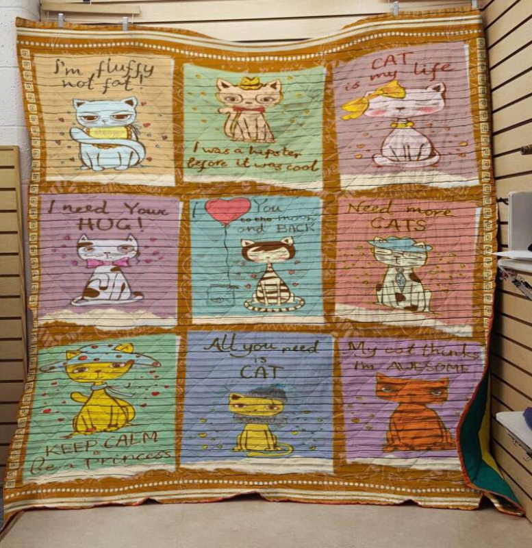 Need More Cats 3D Quilt Blanket