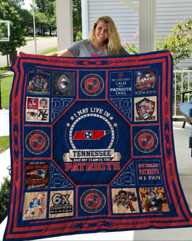 New England Patriots Tennessee 3D Quilt Blanket