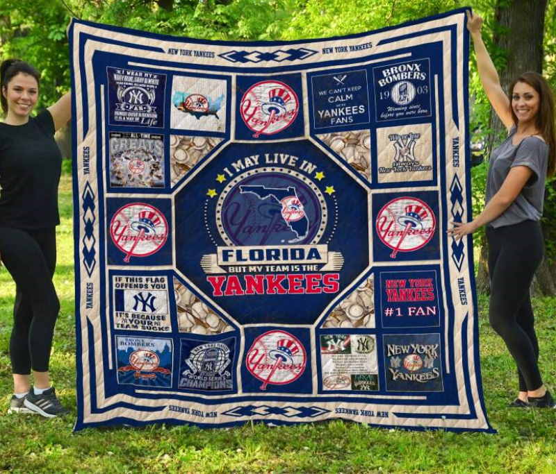 New York Yankeesflorida 3D Quilt Blanket