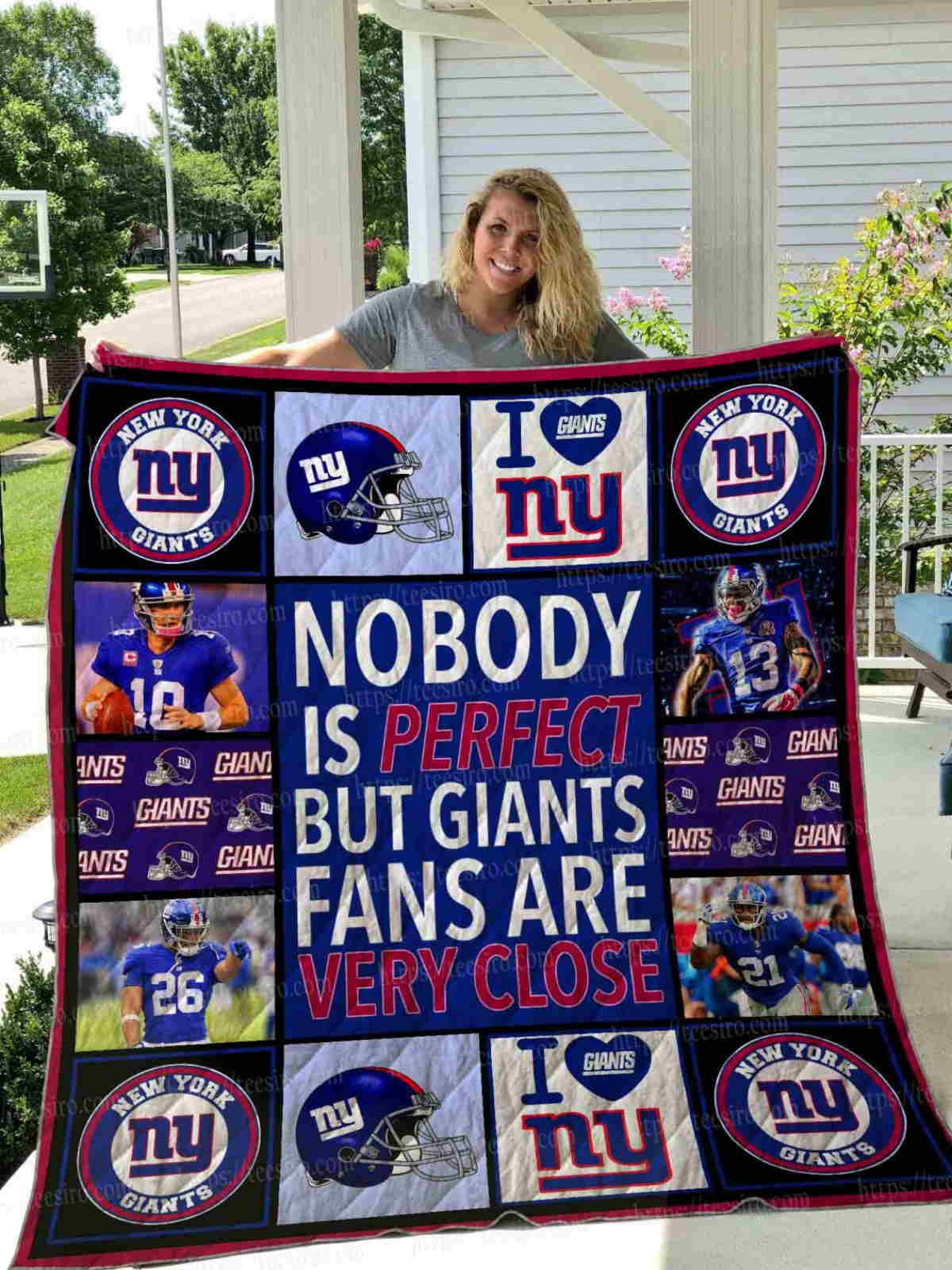 Newyork Giants 3D Quilt Blanket