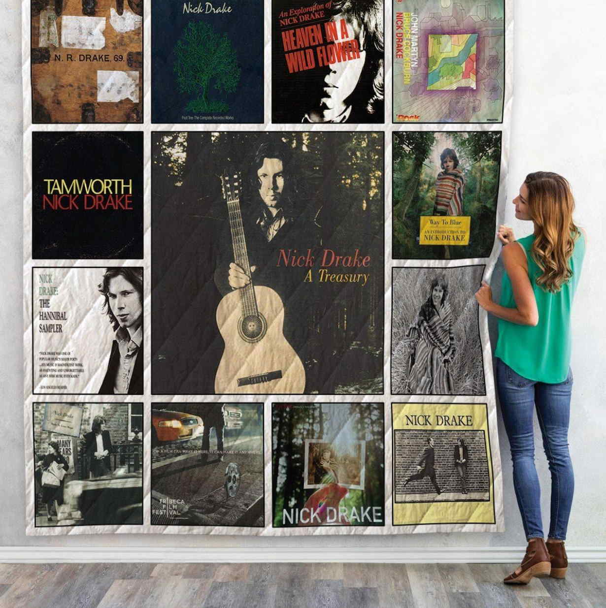 Nick Drake Compilations Album 3D Quilt Blanket