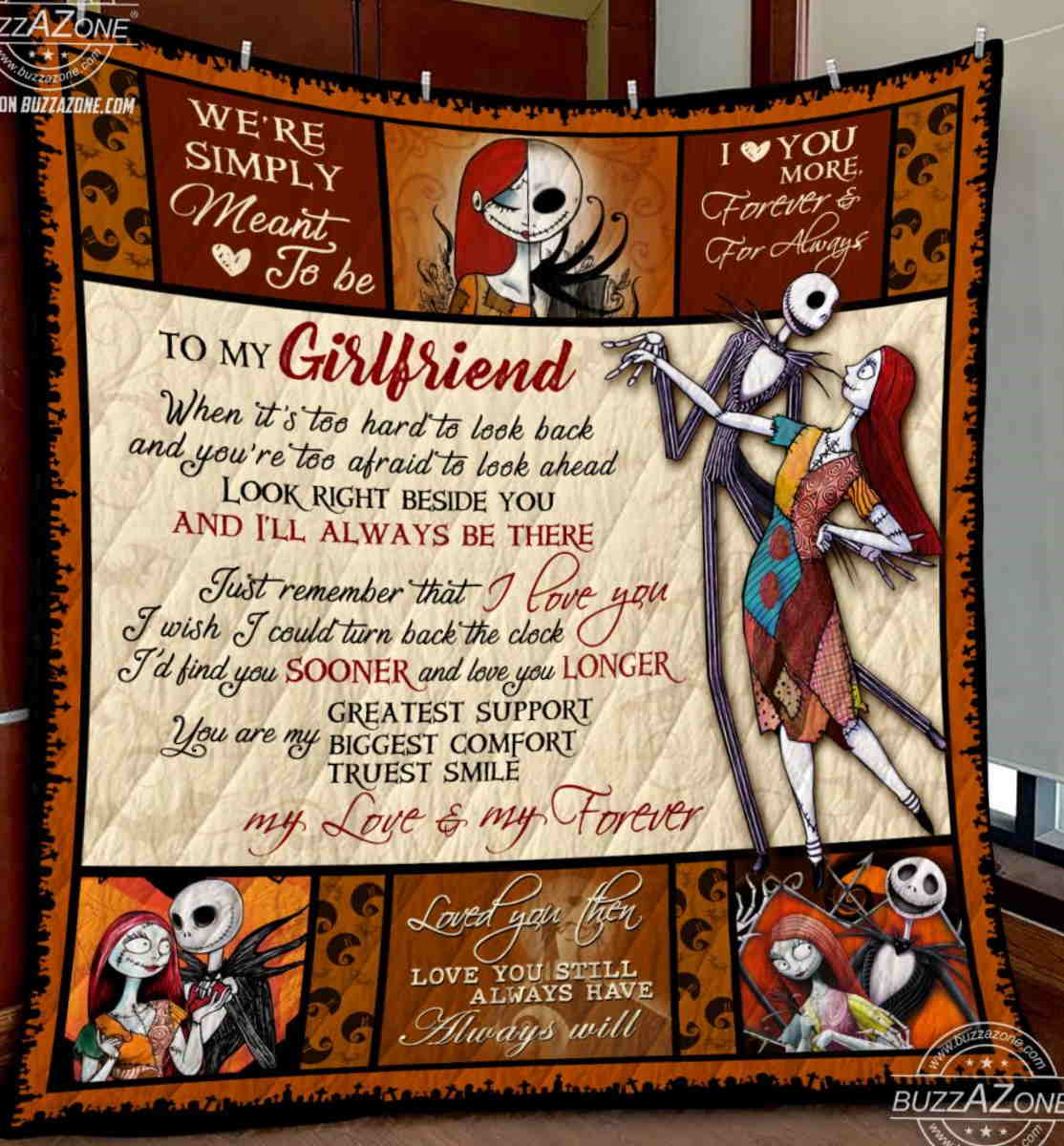 Nightmare Girlfriend Greatest Support Biggest Comfort Quilt Blanket