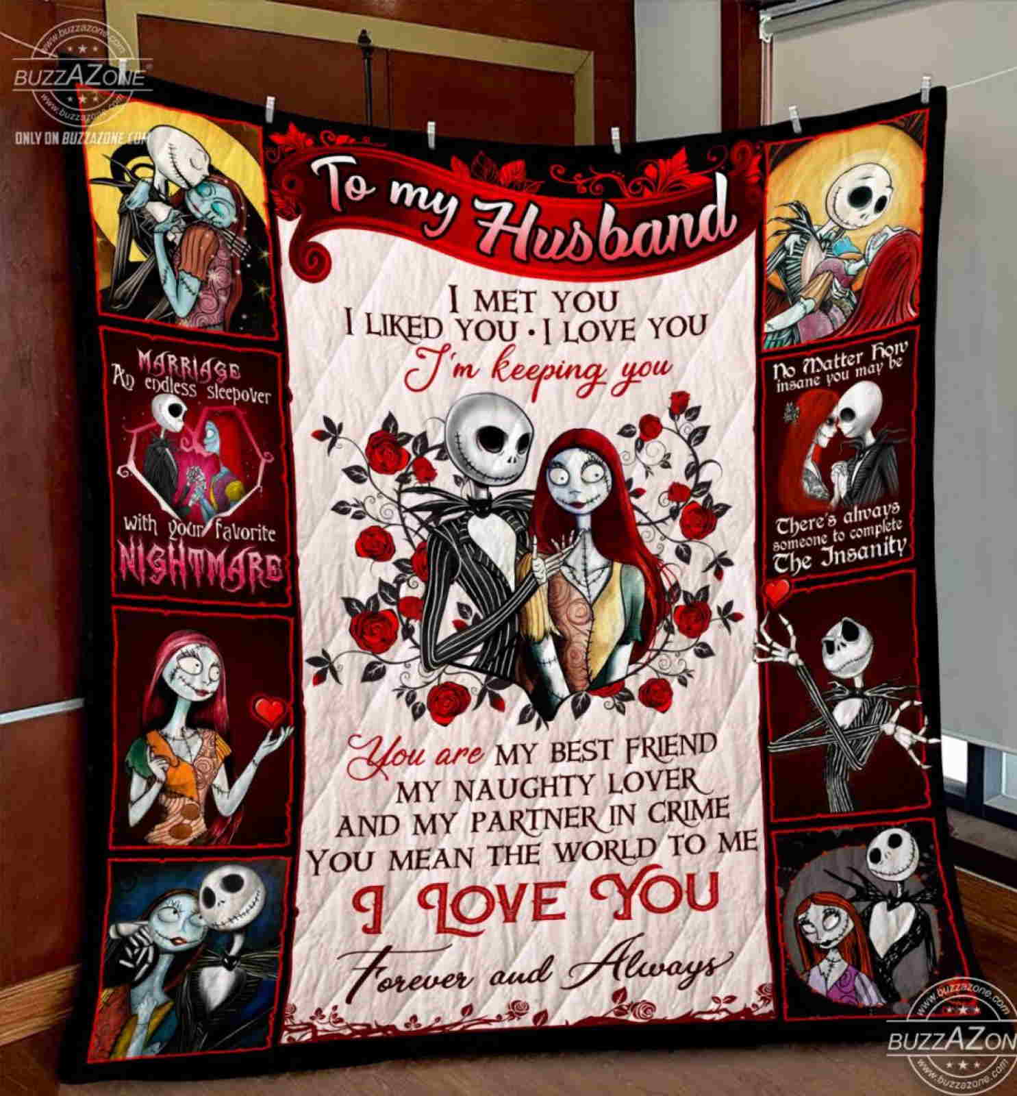 Nightmare Husband I’M Keeping You Quilt Blanket