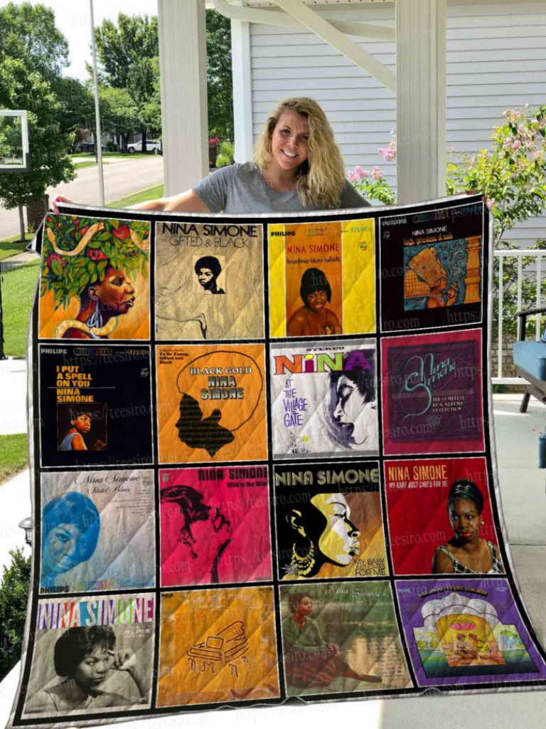 Nina Simone Albums All Over Printed Quilt Blanket