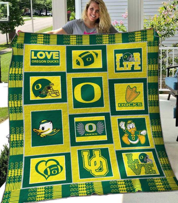 Oregon Ducks 3D Quilt Blanket