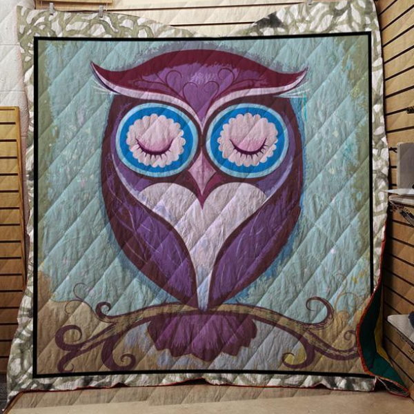 Owl Art 3D Quilt Blanket