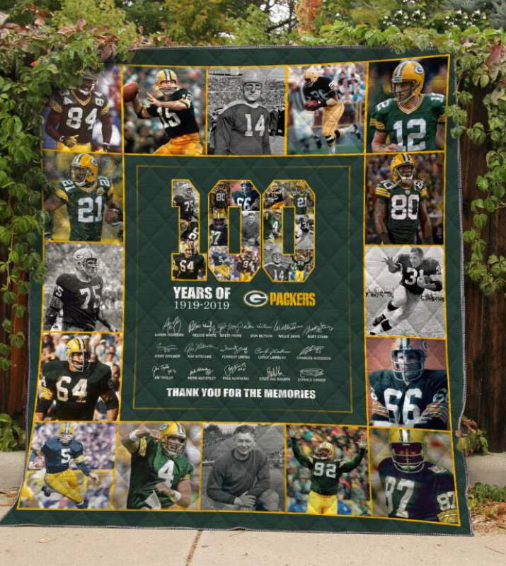 Packers 3D All Over Printed Quilt Blanket