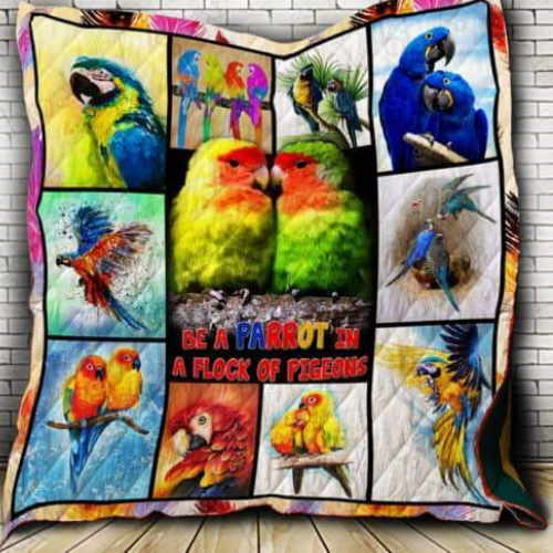 Parrot 3D Quilt Blanket