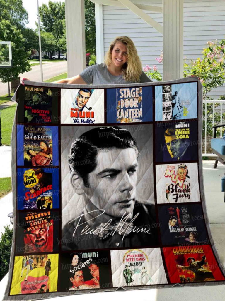 Paul Muni Bkanket 3D Quilt Blanket