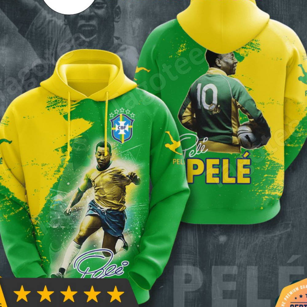 Pelé Legend Of Football Signature 3D Hoodie