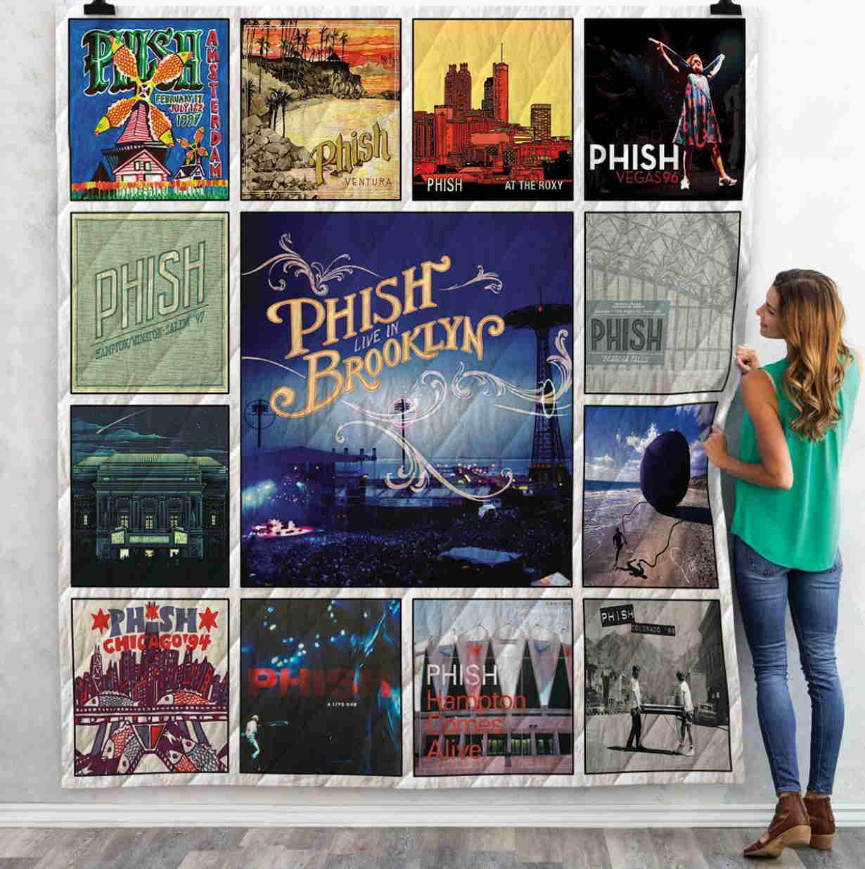 Phish Live Albums Quilt Blanket