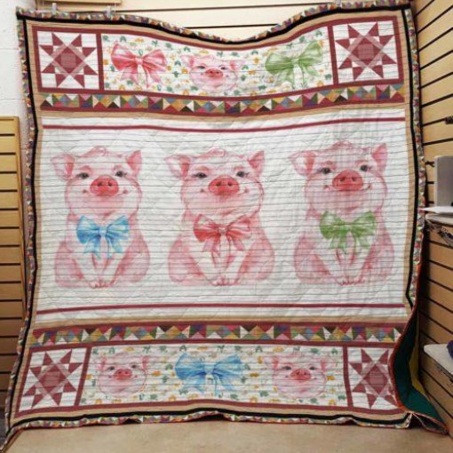 Pig Farmer 3D Quilt Blanket