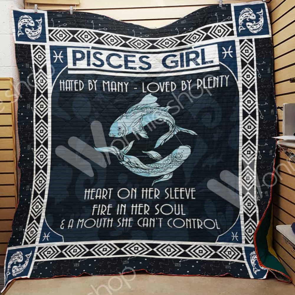 Pisces Horoscope 3D Quilt Blanket