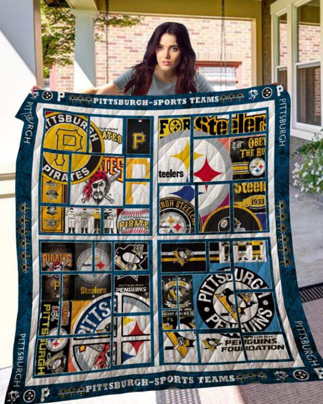 Pittsburgh 3D Quilt Blanket