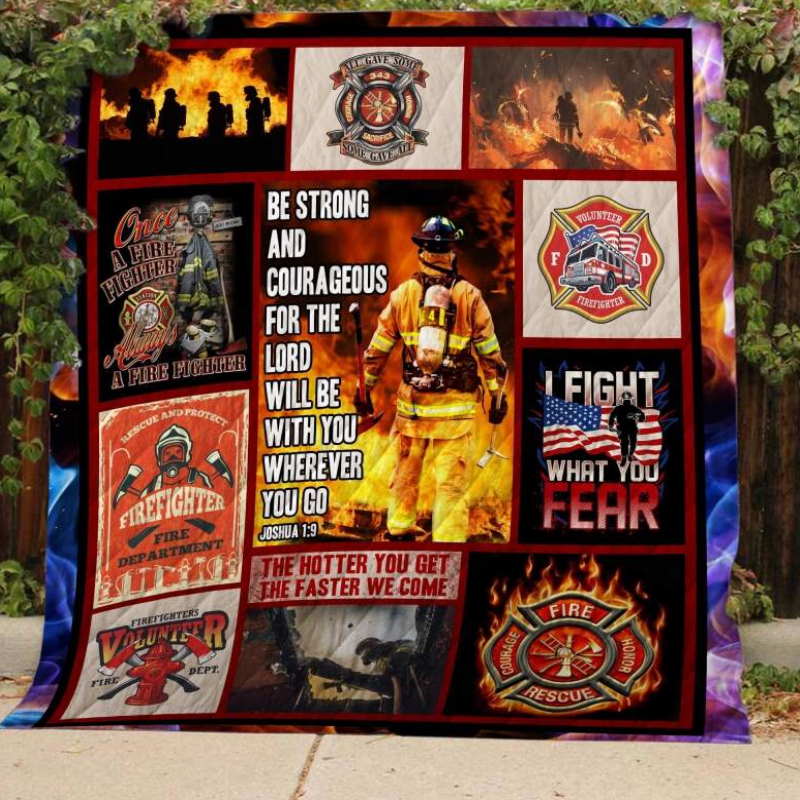 Proud To Be Firefighter 3D Quilt Blanket