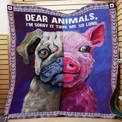 Proud To Be Vegan 3D Quilt Blanket