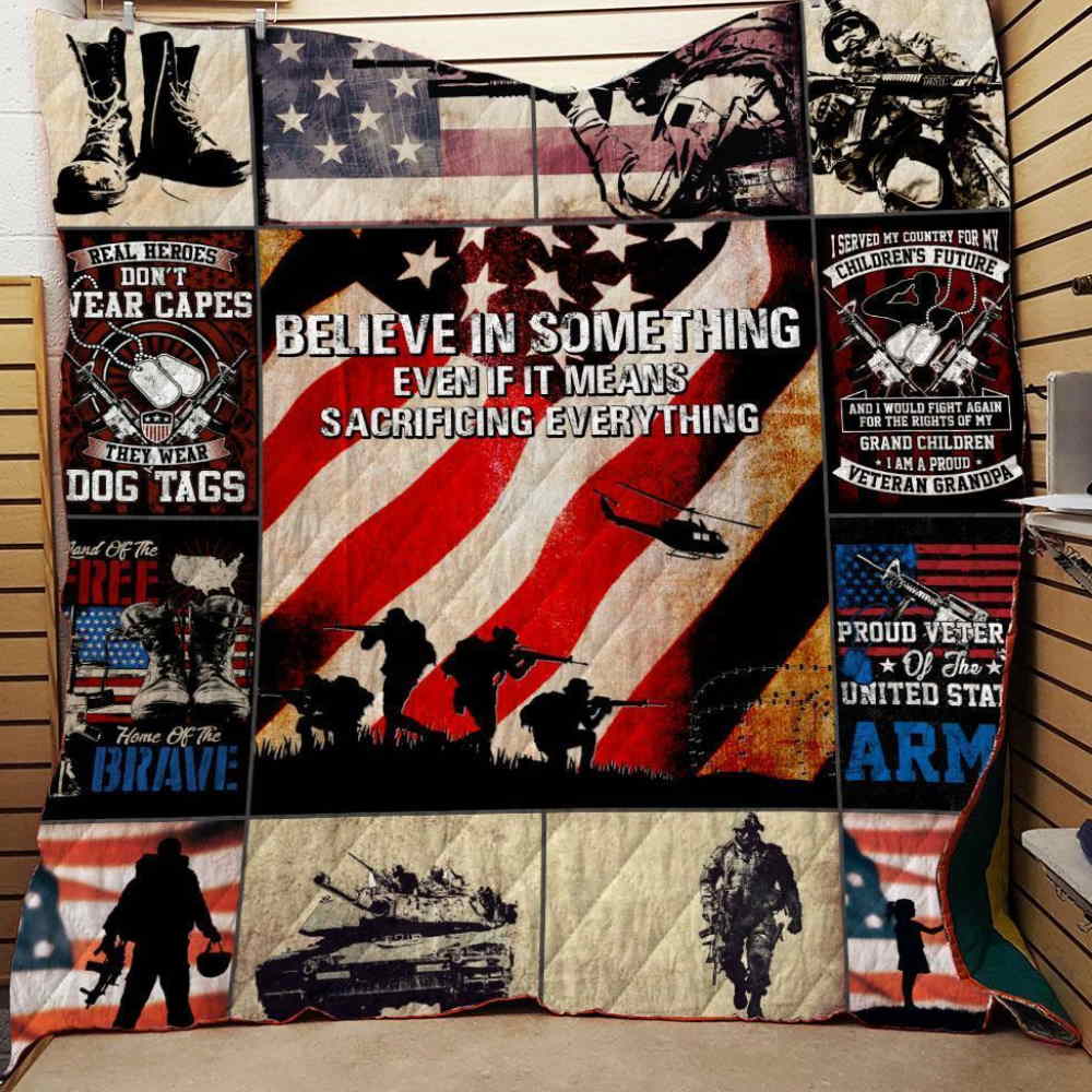 Proud Veteran Of The Us Army 3D Quilt Blanket