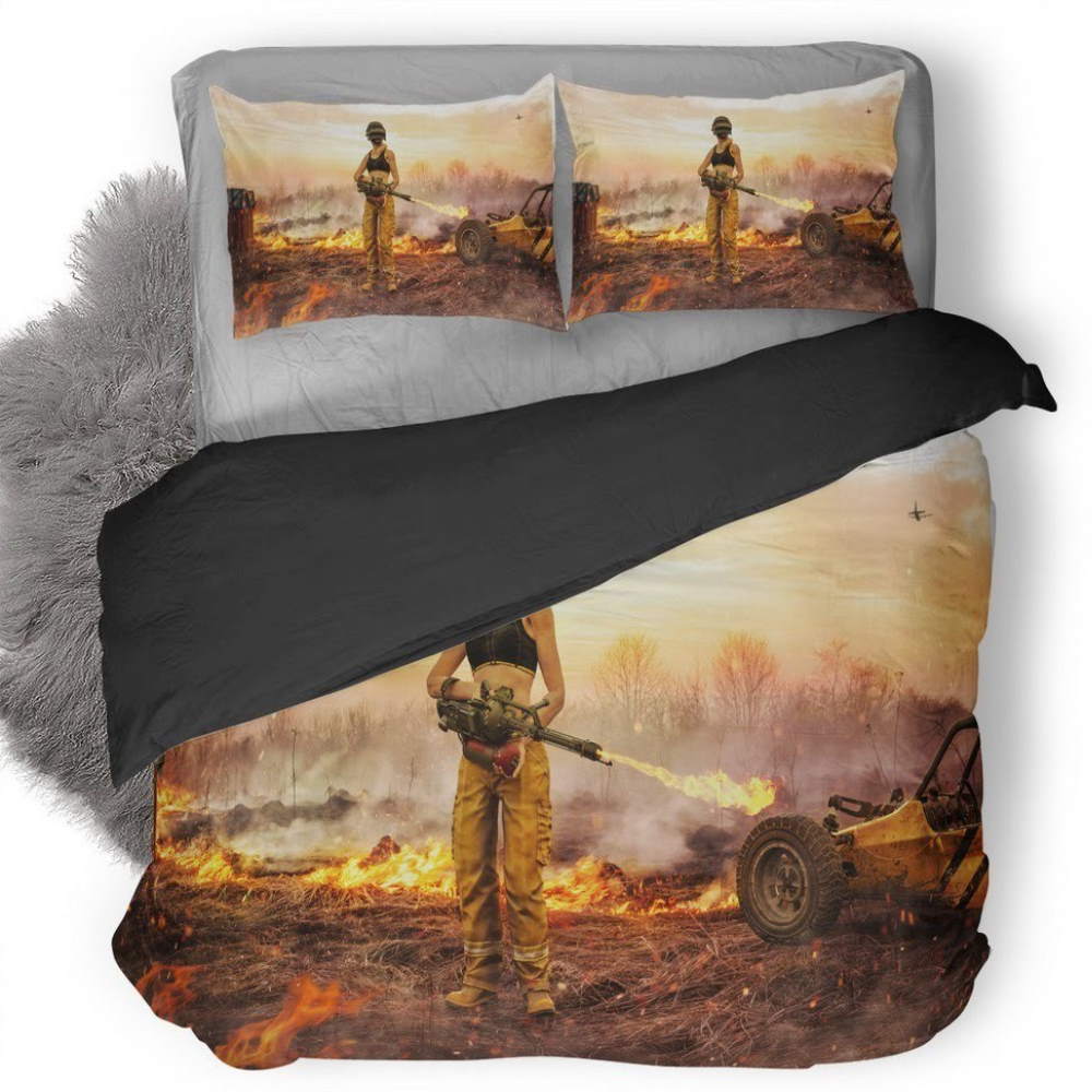 Pubg 3D All Over Printed Bedding Set