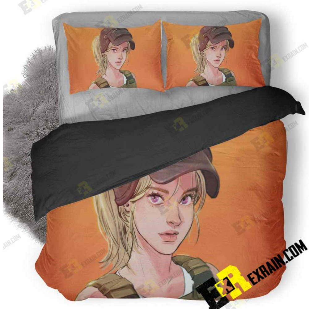 Pubg Girl 3D Bedding Set