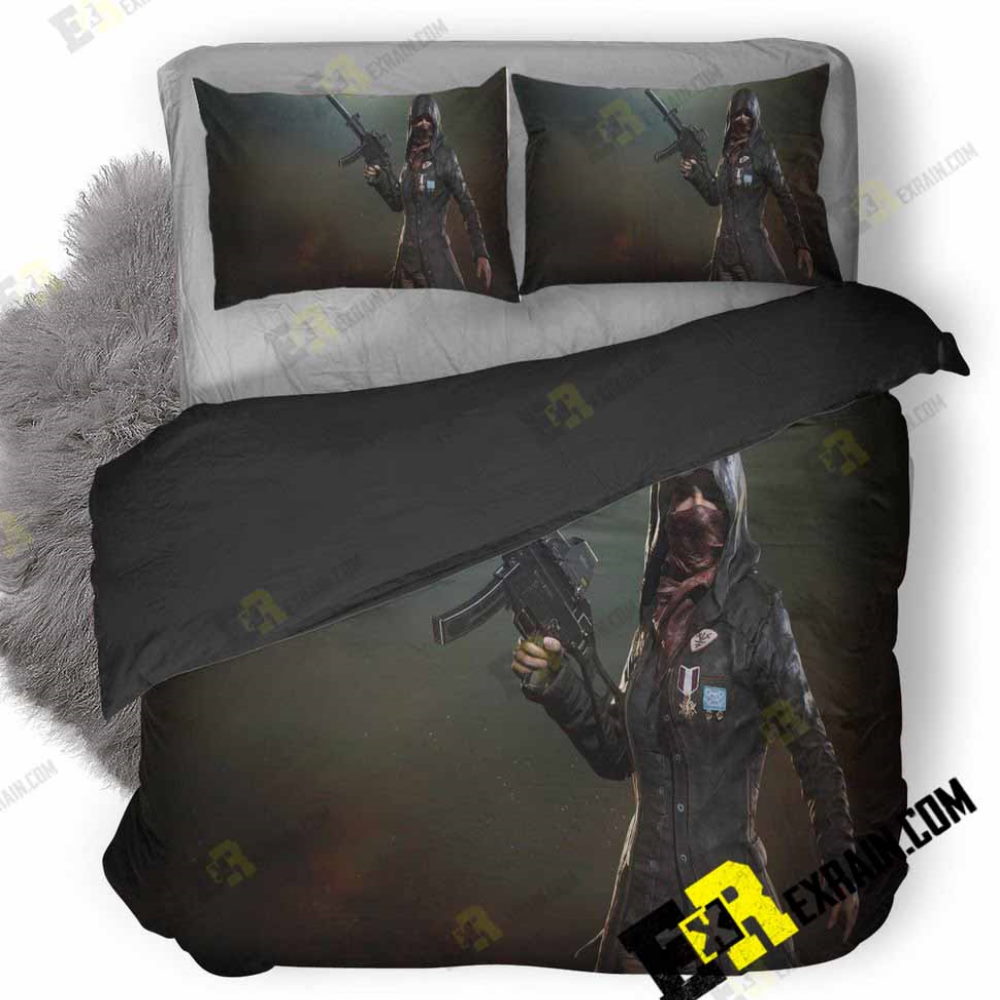 Pubg Trenchcoat Girl 7X 3D Bedding Set