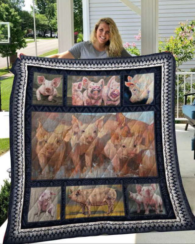 Quipig Pig Quilt Blanket