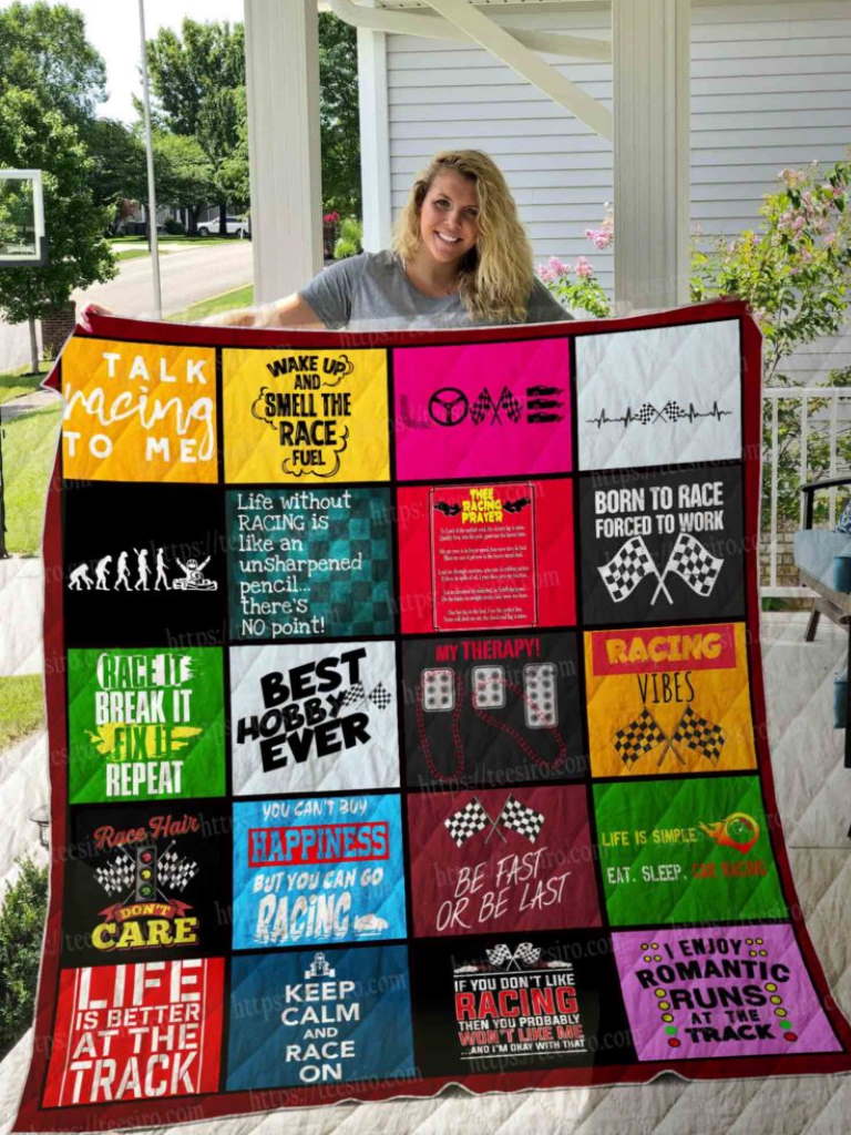 Racing Quilt Blanket