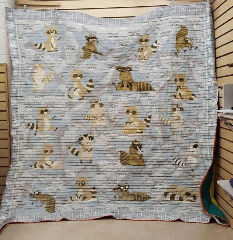 Racoon 3D Quilt Blanket