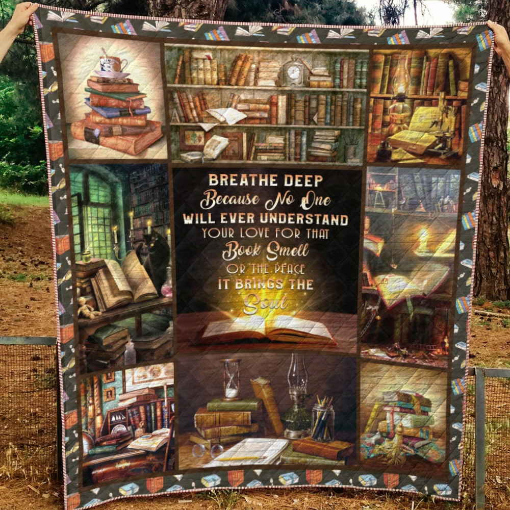 Reading It Bring The Soul Quilt Blanket