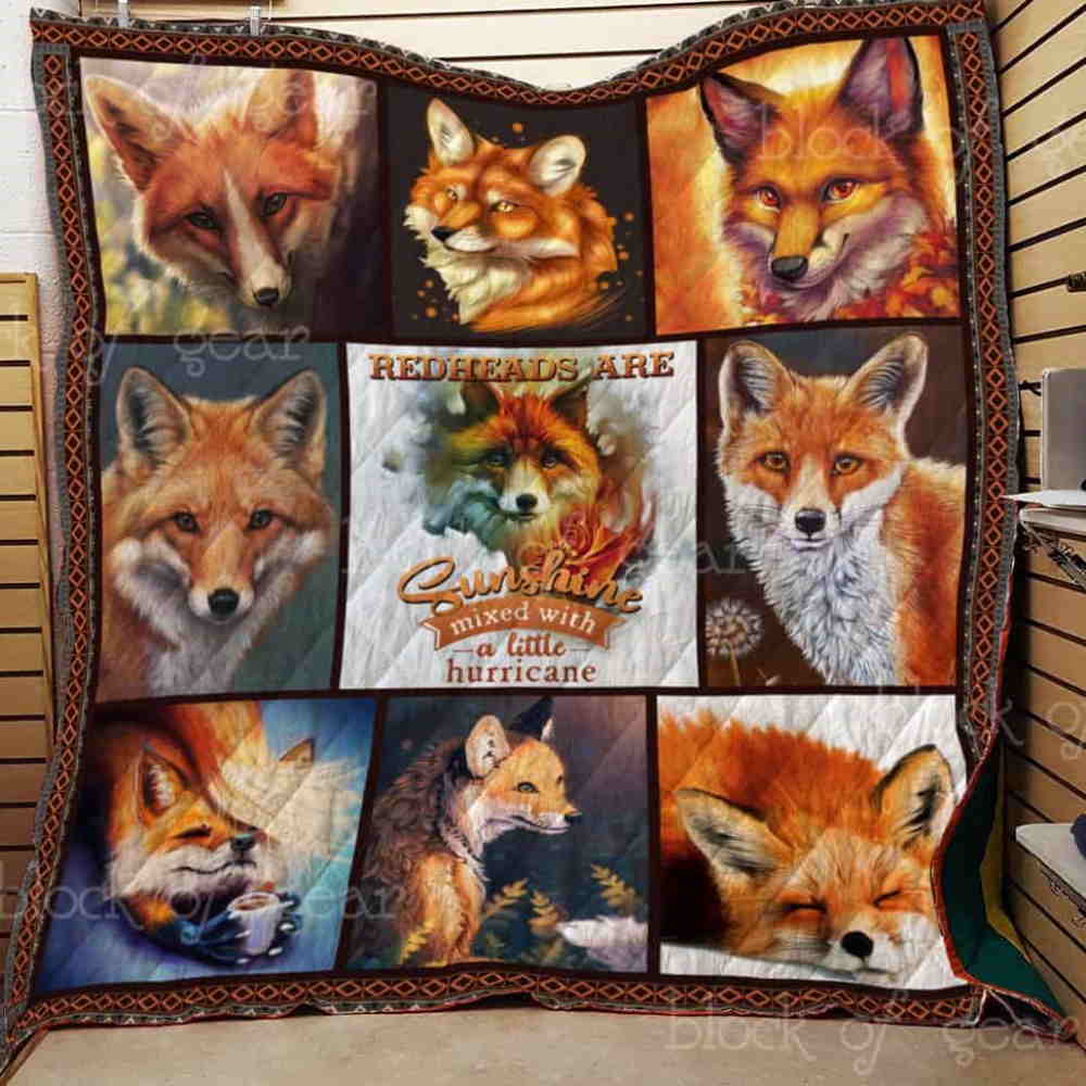 Redheads Are Sunshine Quilt Blanket