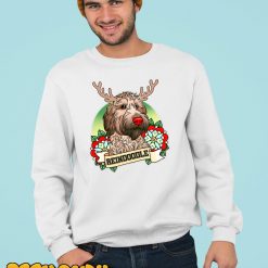Reindoodle – Reindeer Doodle – Christmas Dog T-Shirt