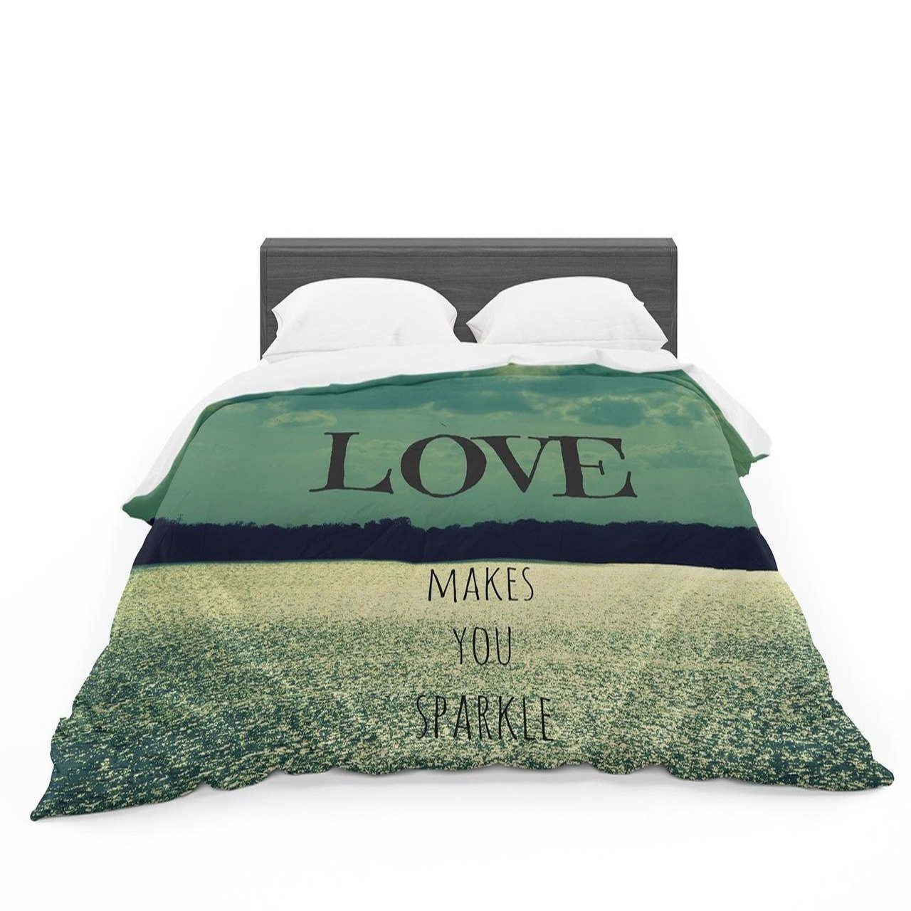 Robin Dickinson ‘Love Makes Youparkle’ Cotton 3D Bedding Set