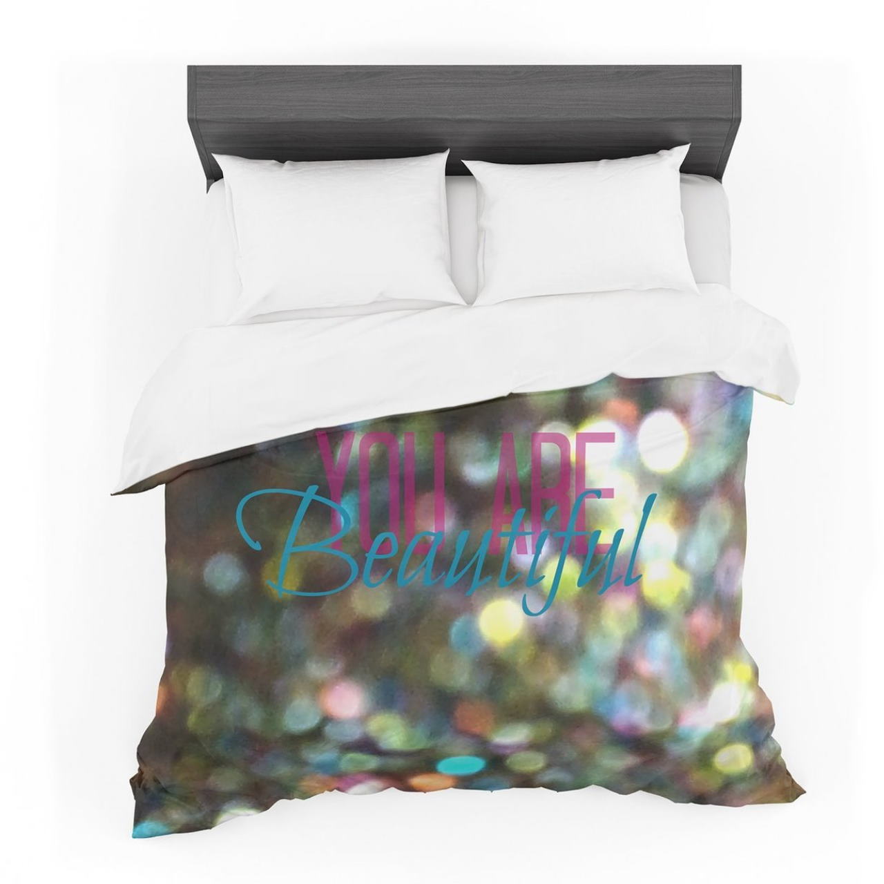 Robin Dickinson ‘You Are Beautiful Ii’ Art Object Cotton 3D Bedding Set