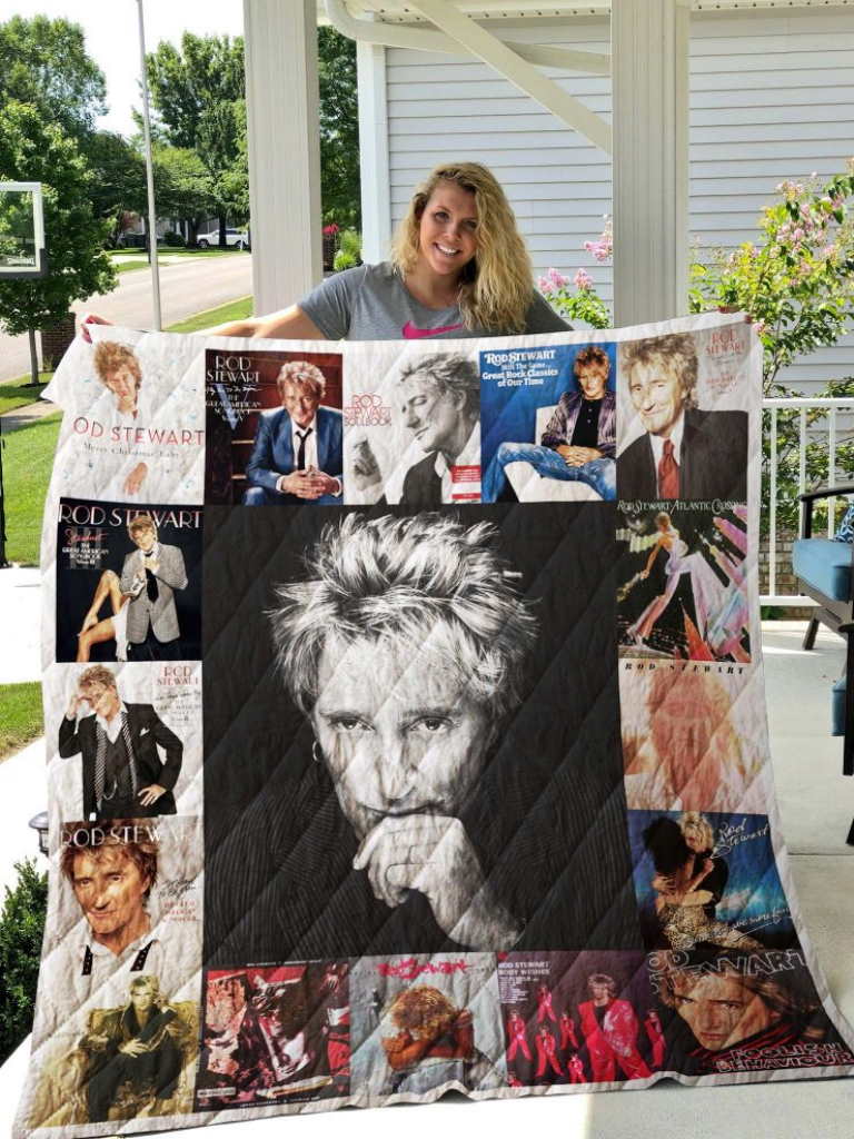 Rod Stewart Albums Quilt Blanket