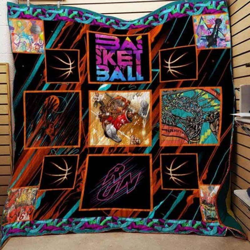 Run Basketball 3D Quilt Blanket