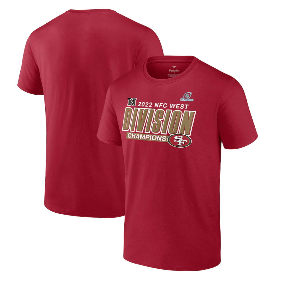 San Francisco 49ers 2022 NFC West Division Champions Divide & Conquer T-Shirt