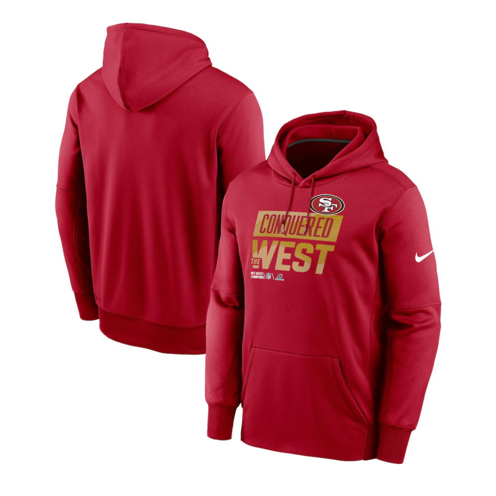 San Francisco 49ers 2022 NFC West Division Champions Locker Room Pullover Hoodie