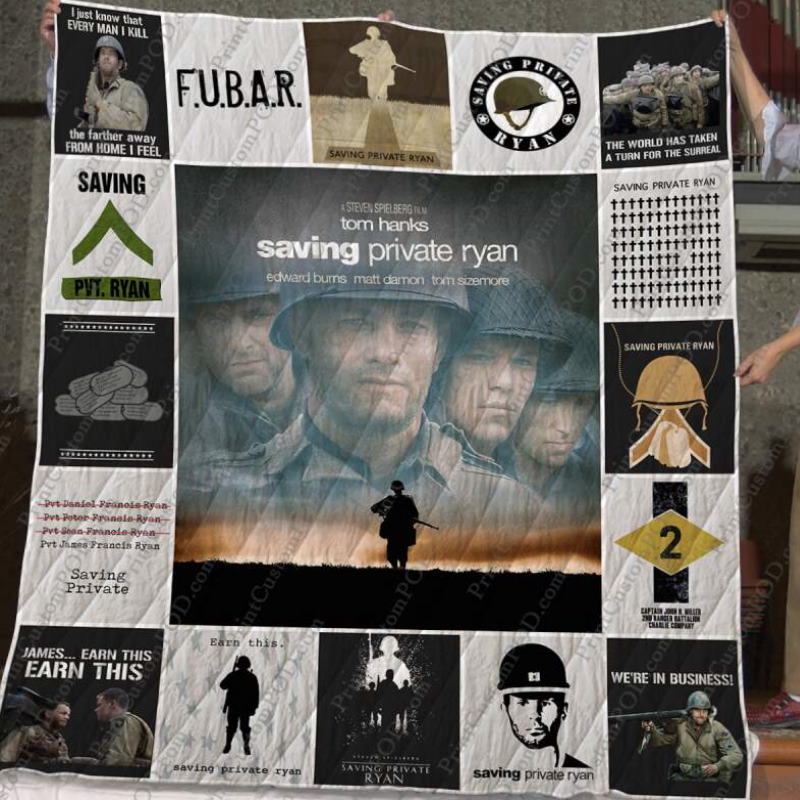 Saving Private Ryan 3D All Over Printed Quilt Blanket