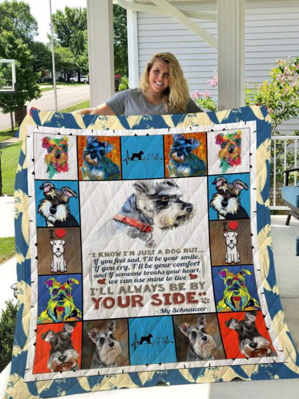 Schnauzer Dog Quilt Blanket