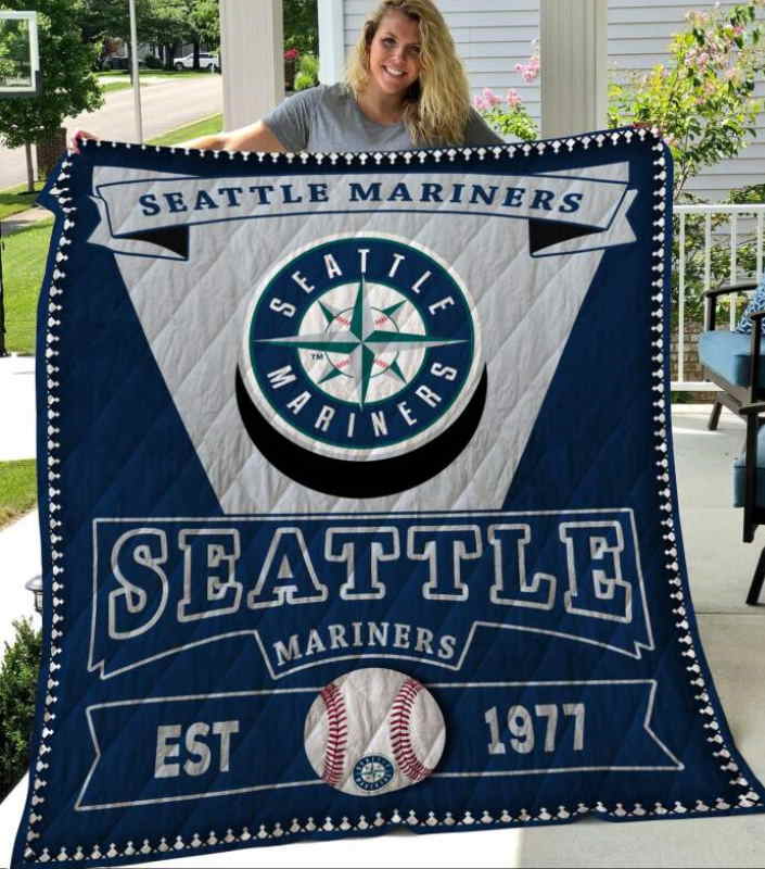 Seattle Mariners 3D Quilt Blanket