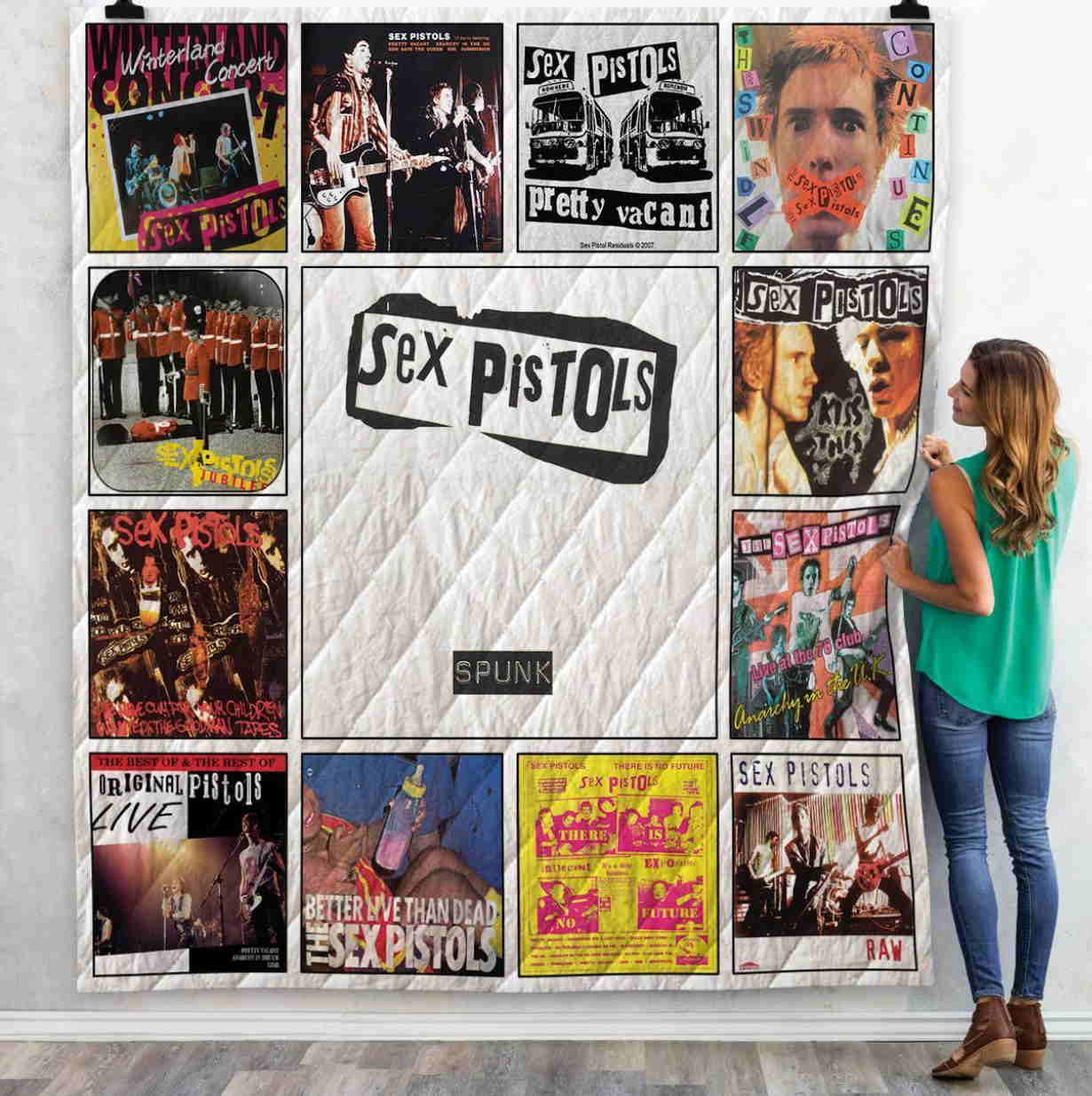 Sex Pistols Complication Albums 3D Quilt Blanket