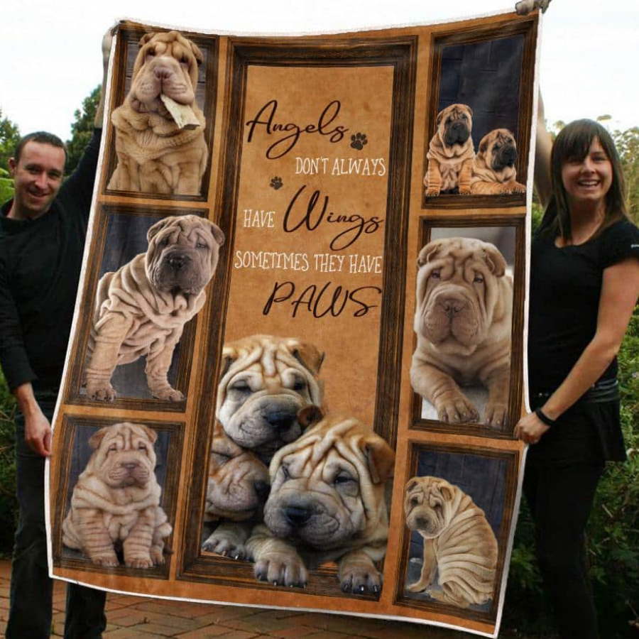 Sharpei Cute All Over Printed Quilt Blanket