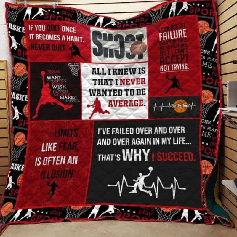 Shoot Basketball 3D Quilt Blanket